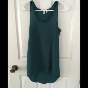 French I Turquoise Tank Top